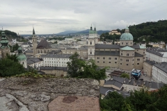 Blick von oben auf Salzburg